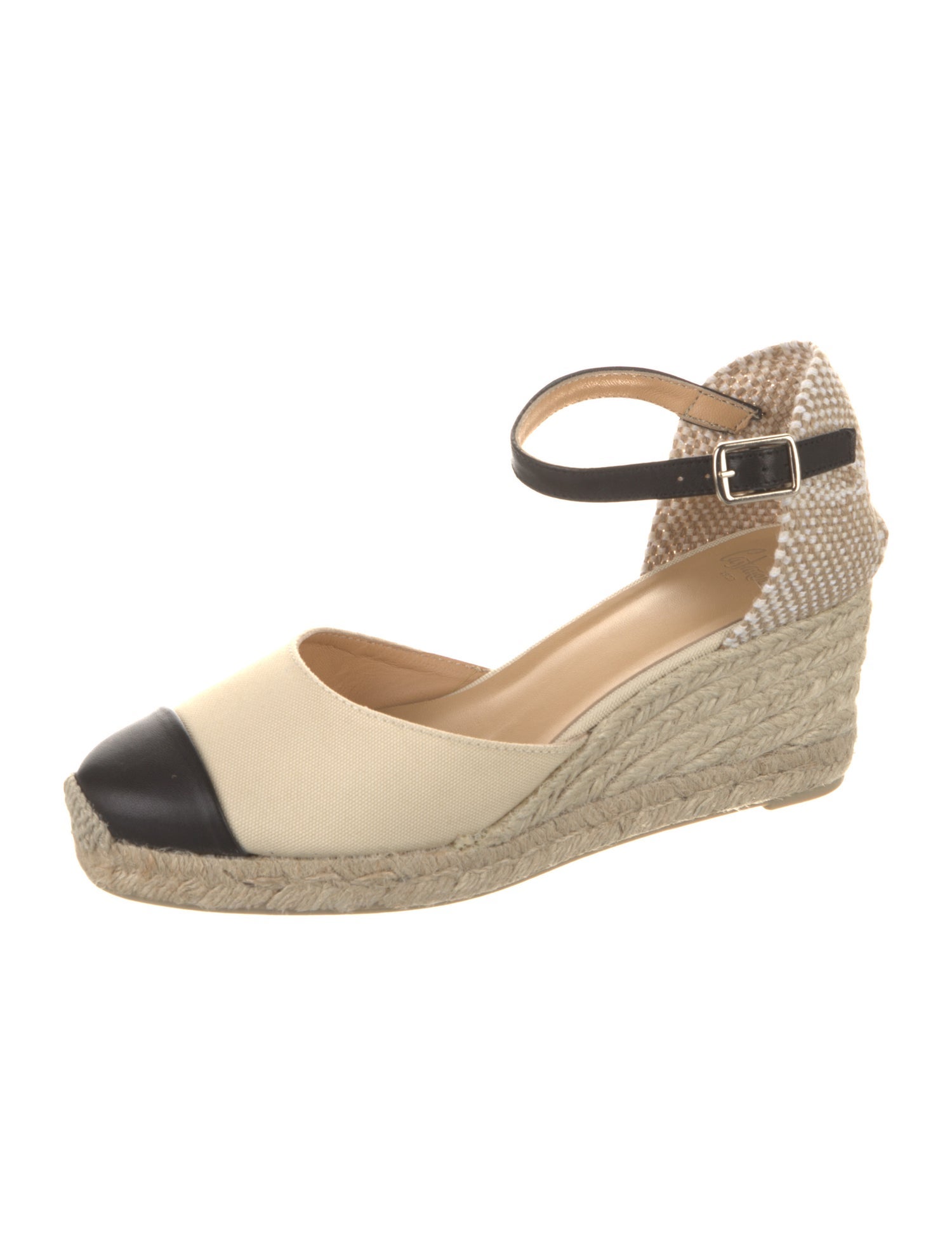 Castañer Canvas Colorblock Pattern Pumps